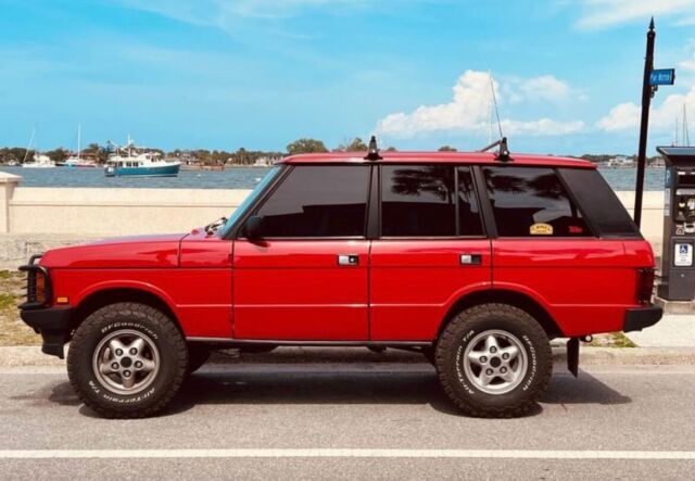 1989 Land Rover Range Rover SUV Red 4WD Automatic 1989 Land Rover Range Rover