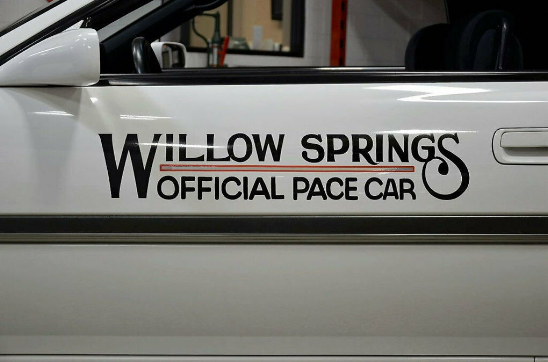 1989 Toyota Supra Official Willow Springs International Raceway Pace - photo 2