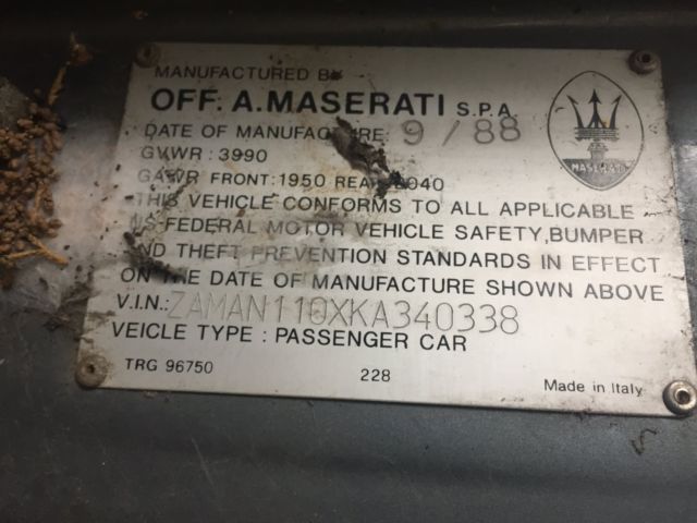 1989 Maserati Other - photo 13
