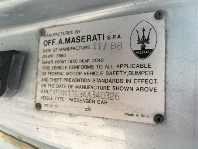 1989 Maserati 228i - photo 11