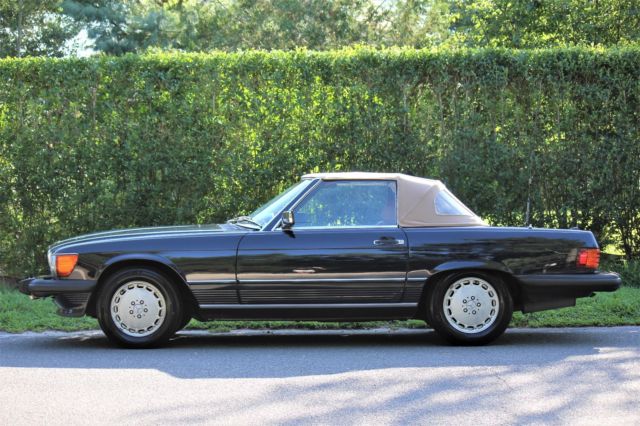 1989 Mercedes 560SL Blue/Palomino New Interior/Paint 72k Miles 2-Owner 1989 Mercedes-Benz SL-Class