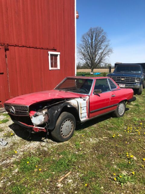 1989 Mercedes 560sl wrecked clean title 1989 Mercedes-Benz SL-Class 560sl