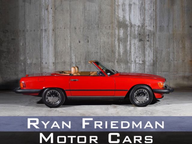 1989 Mercedes-Benz 560-Class 560 SL 32050 Miles Red Convertible V8 5.6L Automati 1989 Mercedes-Benz 500-Series 560 SL