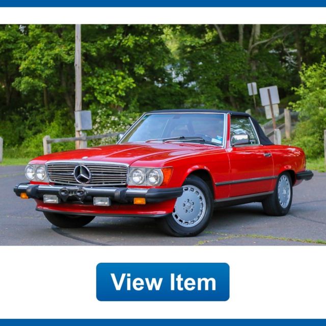 1989 Mercedes Benz 560 SL Convertible Soft Top SERVICED Rear Seat CARFAX! 1989 Mercedes-Benz SL-Class