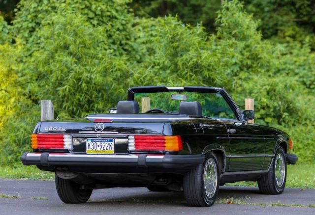 1989 Mercedes-Benz SL-Class 560 SL Soft Hard Top SL560 Serviced Rear Seat CARFAX - photo 12