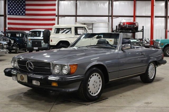1989 Mercedes-Benz 560SL 54984 Miles Pearl Gray Poly Convertible 5.5 Liter V8 A 1989 Mercedes-Benz SL-Class --