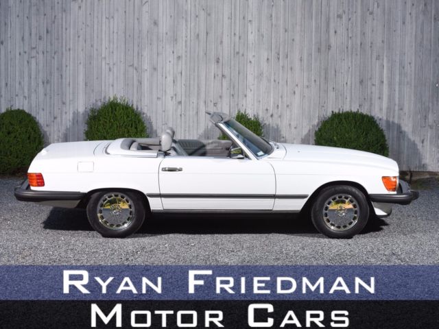 1989 Mercedes-Benz 560SL 560 SL 47,444 Miles WHITE Convertible V8 5.6L A 1989 Mercedes-Benz SL-Class 560 SL