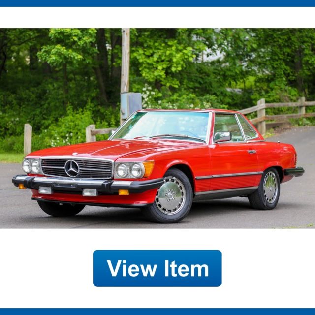 1989 Mercedes Benz 560SL 560 SL Hard Soft Top Rear Seat Rare Color Collectible! 1989 Mercedes-Benz SL-Class