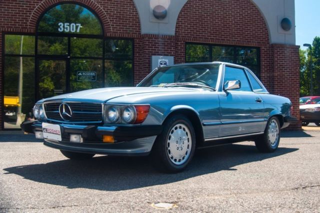 1989 Mercedes-Benz 500-Series 1989 Mercedes-Benz 560SL Blue/Blue, Two Tops, Nice - photo 4