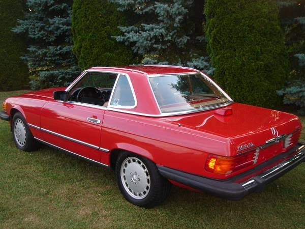 1989 Mercedes Benz 560SL Signal Red, Celebrity History! Nice Car 1989 Mercedes-Benz SL-Class SL