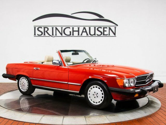 1989 Mercedes-Benz SL 560SL Roadster 38733 Miles Signal Red Convertible 5.6L V8 1989 Mercedes-Benz SL-Class 560SL Roadster