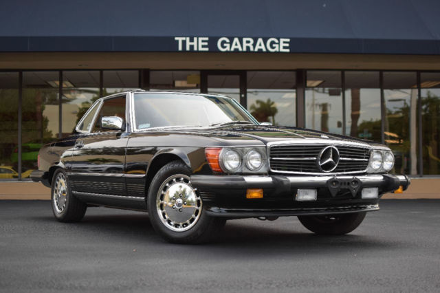 1989 Mercedes Benz SL560, 18585 miles,Flawless Palomino Leather,Blk Soft & Hardt 1989 Mercedes-Benz 500-Series