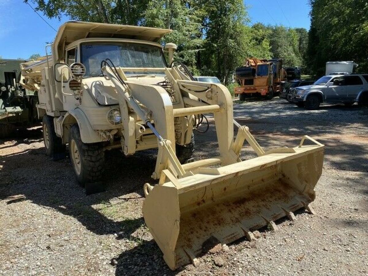 1989 Mercedes Freightliner FLU419 Unimog Loader Back Hoe 4x4 Only 1218 Miles 1989 Mercedes-Benz Other