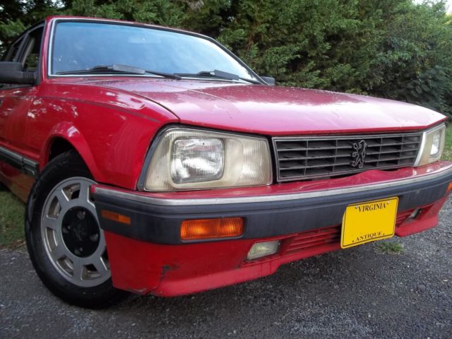1989 Peugeot 505 STX V6 Runs Driven Daily PRV AUTO French Sedan Delorean 1989 Peugeot 505
