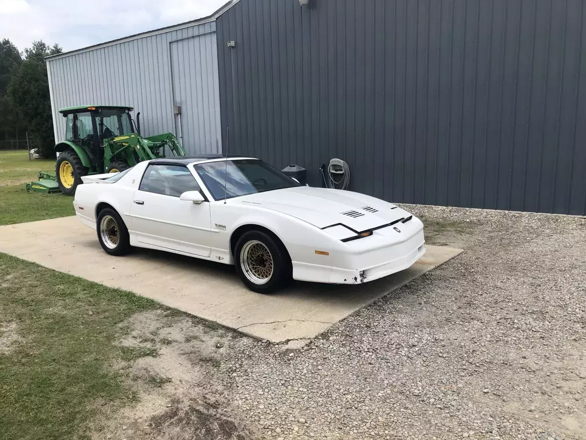 1989 Pontiac Firebird Coupe White TRANS AM Turbo 1989 Pontiac Firebird TRANS AM Turbo