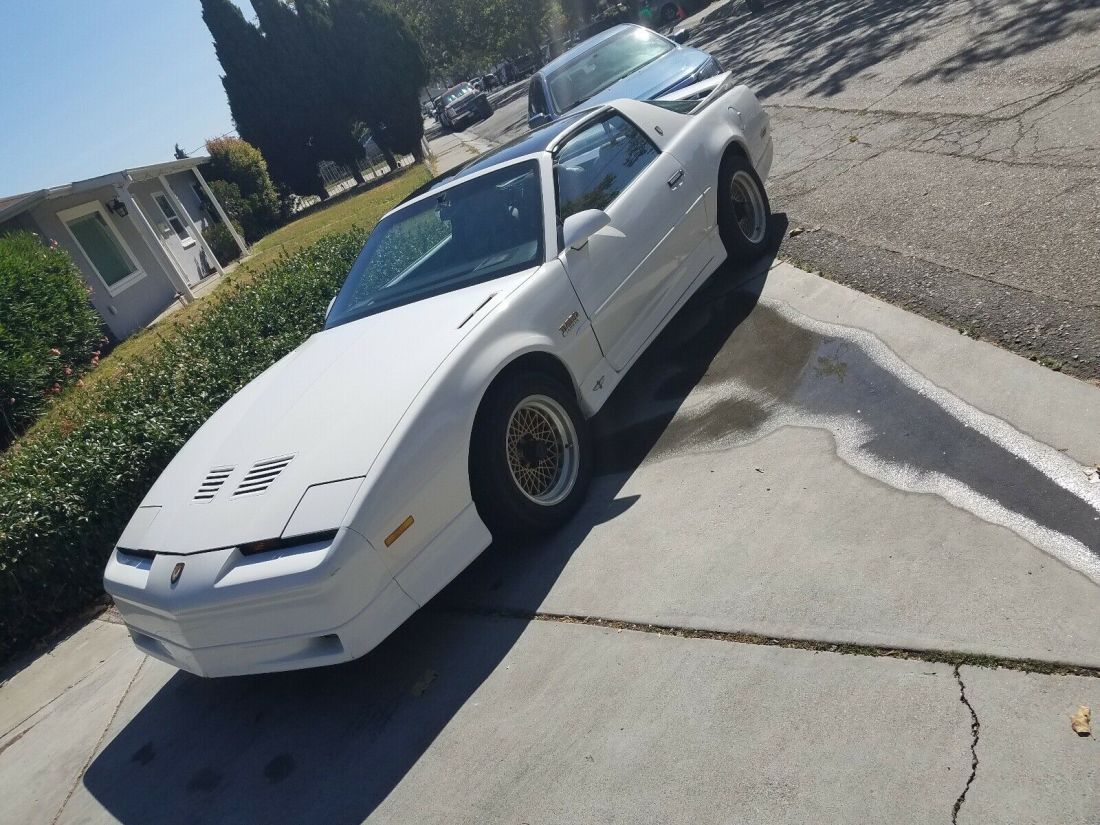 1989 Pontiac Firebird Sportscar White RWD Automatic TRANS AM 1989 Pontiac Firebird TRANS AM