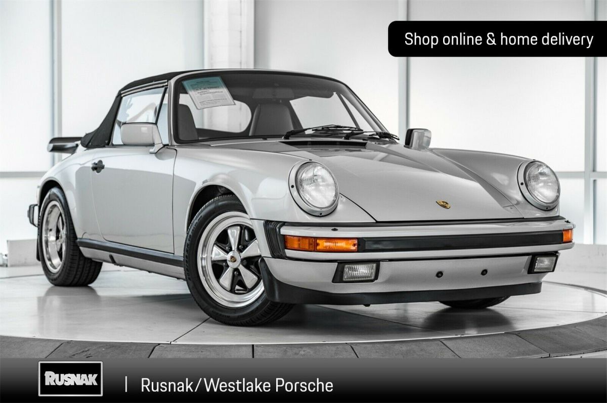 1989 Porsche 911 Carrera 25th Anniversary 23302 Miles 2D Cabriolet H6 5-Speed M 1989 Porsche 911 Carrera 25th Anniversary