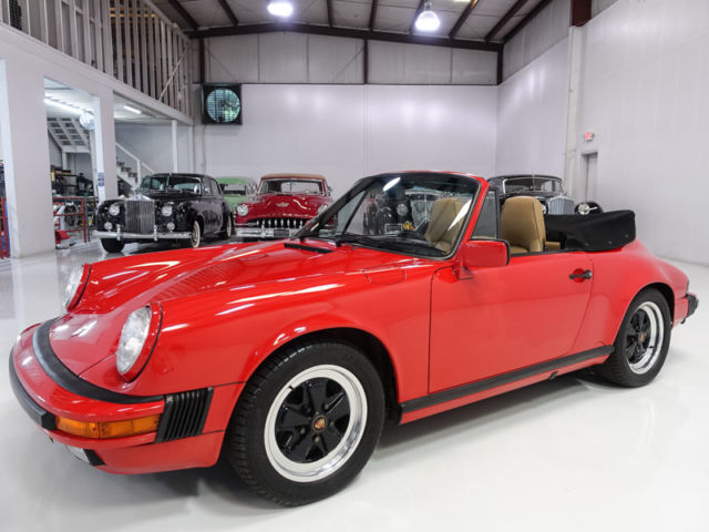 1989 Porsche 911 Carrera Cabriolet | Getrag 5-Speed | Power all leather seats 1989 Porsche 911 Carrera Cabriolet