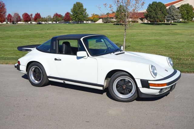 1989 Porsche 911 Carrera Carrera 38,500 Miles White Targa Flat 6 Cylinder Engine 1989 Porsche 911 Carrera