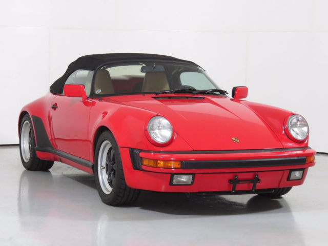 1989 Porsche 911 Speedster, Guards Red/Cashmere, 27k Miles, Sport Seats, LSD 1989 Porsche 911 2dr Speedster