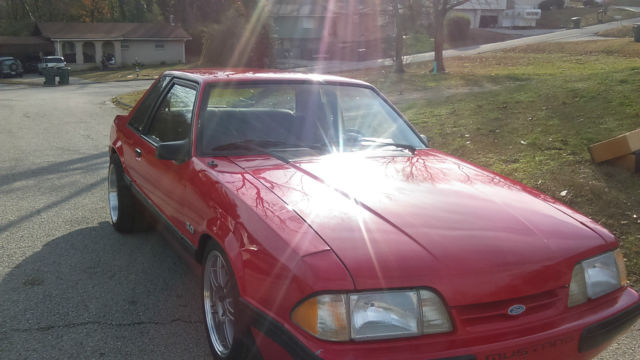1989 Red Ford Mustang LX 2 Door Coupe 5.0 5 Speed ... video of car running 1989 Ford Mustang lx