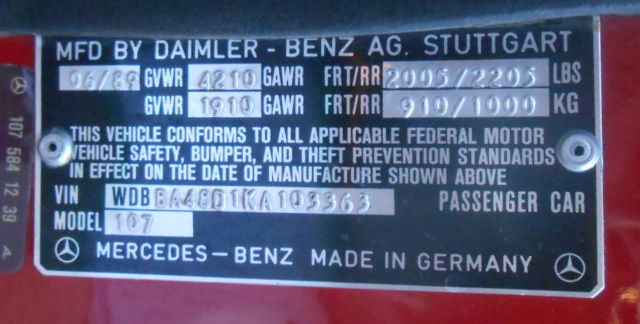 1989 Mercedes-Benz SL-Class 2 Door Convertible - photo 12