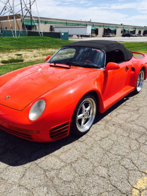 1989 Red Porsche 911 Carrera4 Speedster 1989 Porsche 911 959 Speedster