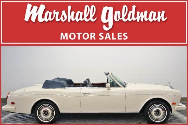 1989 Rolls-Royce Corniche II Magnolia w/Dark Blue Connolly lthr only 6,200 miles 1989 Rolls-Royce Corniche