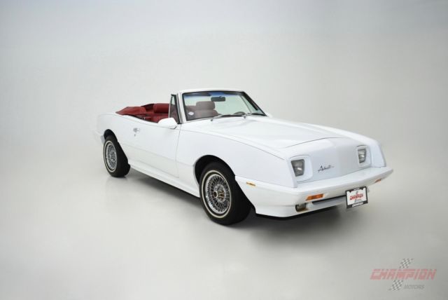 1989 Studebaker Avanti Convertible 11752 Miles White 305 C.I. Automatic 1989 Studebaker Avanti Convertible
