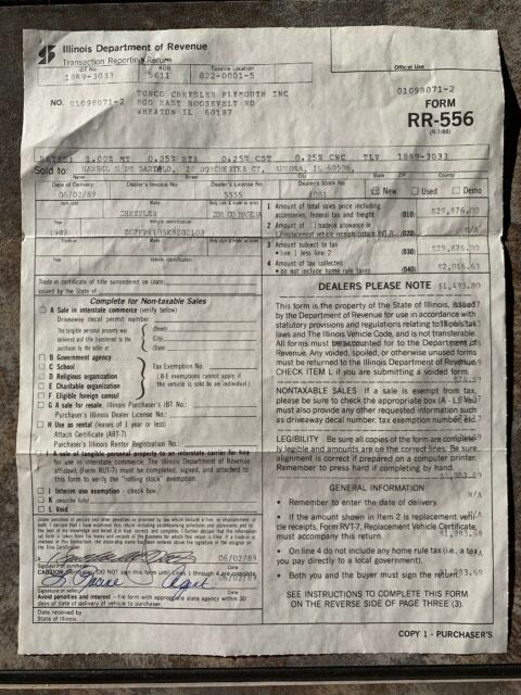 1989 Chrysler Other - photo 10