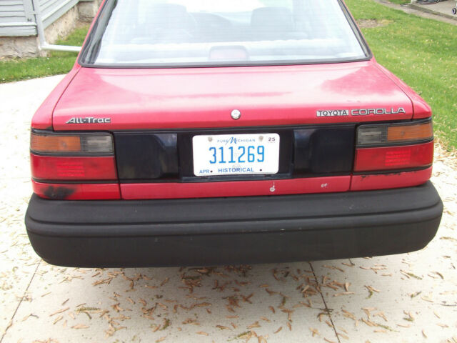 1989 toyota corolla All-trac sedan 1989 Toyota Corolla dx