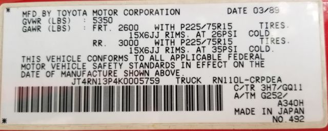 1989 Toyota Pickup - photo 11