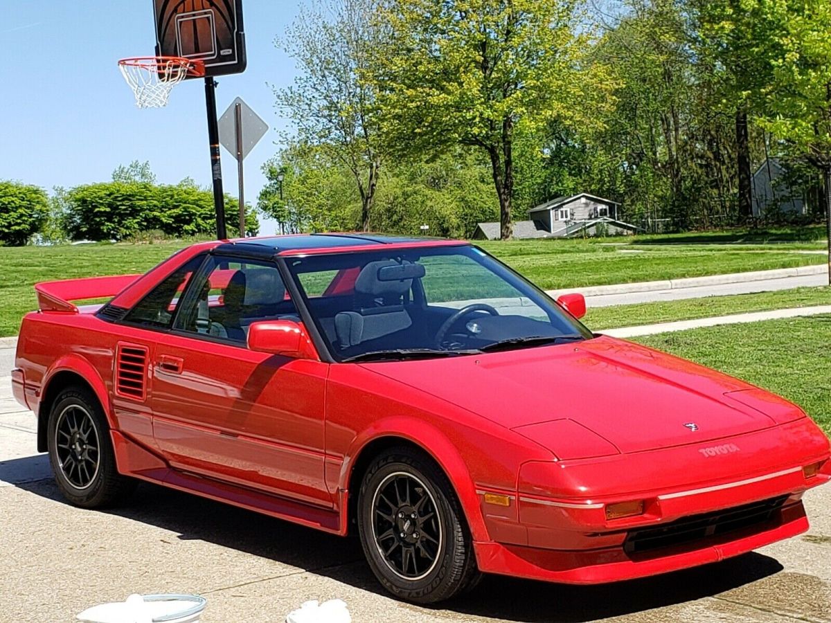 1989 Toyota MR2 Coupe Red RWD Manual T-BAR 1989 Toyota MR2 T-BAR