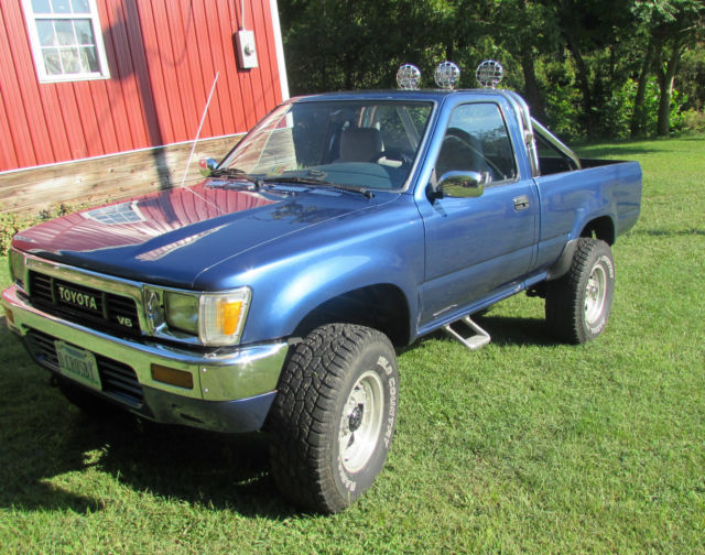 1989 Toyota Pickup Truck 4WD 4X4 V6 5 Speed KC Light Bar Rebuilt Motor 1989 Toyota Pick Up 4X4