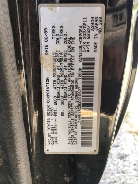1989 Toyota SR5 Extra Cab 4x4 V6 - photo 11