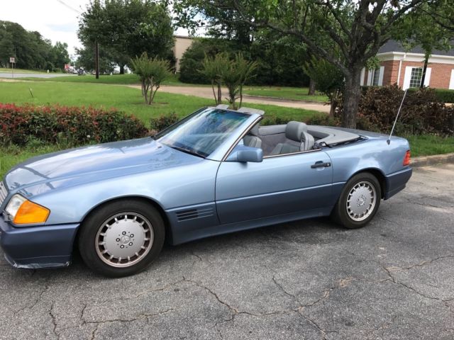 1990 Mercedes-Benz SL-Class Leather Seats, Gray - photo 2