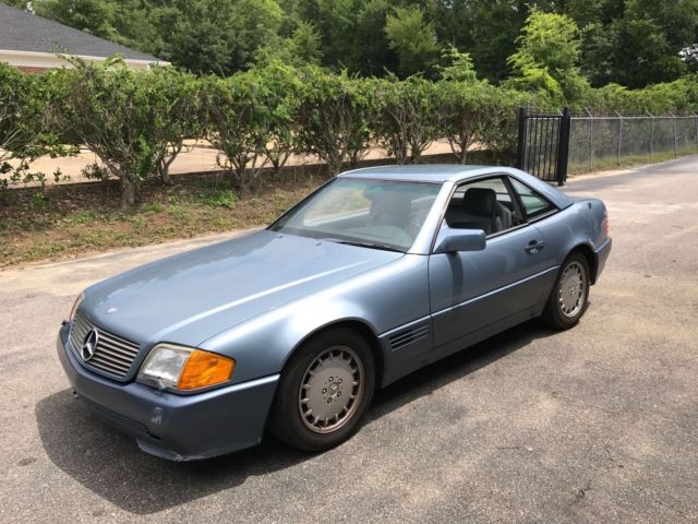 1990 Mercedes-Benz SL-Class Leather Seats, Gray - photo 4