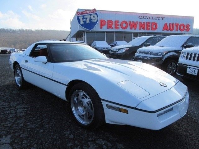 1990 90 CORVETTE CONVERTIBLE REMOVABLE HARDTOP RED LEATHER 6 SPEED MANUAL BOSE 1990 Chevrolet Corvette Base Convertible 2-Door
