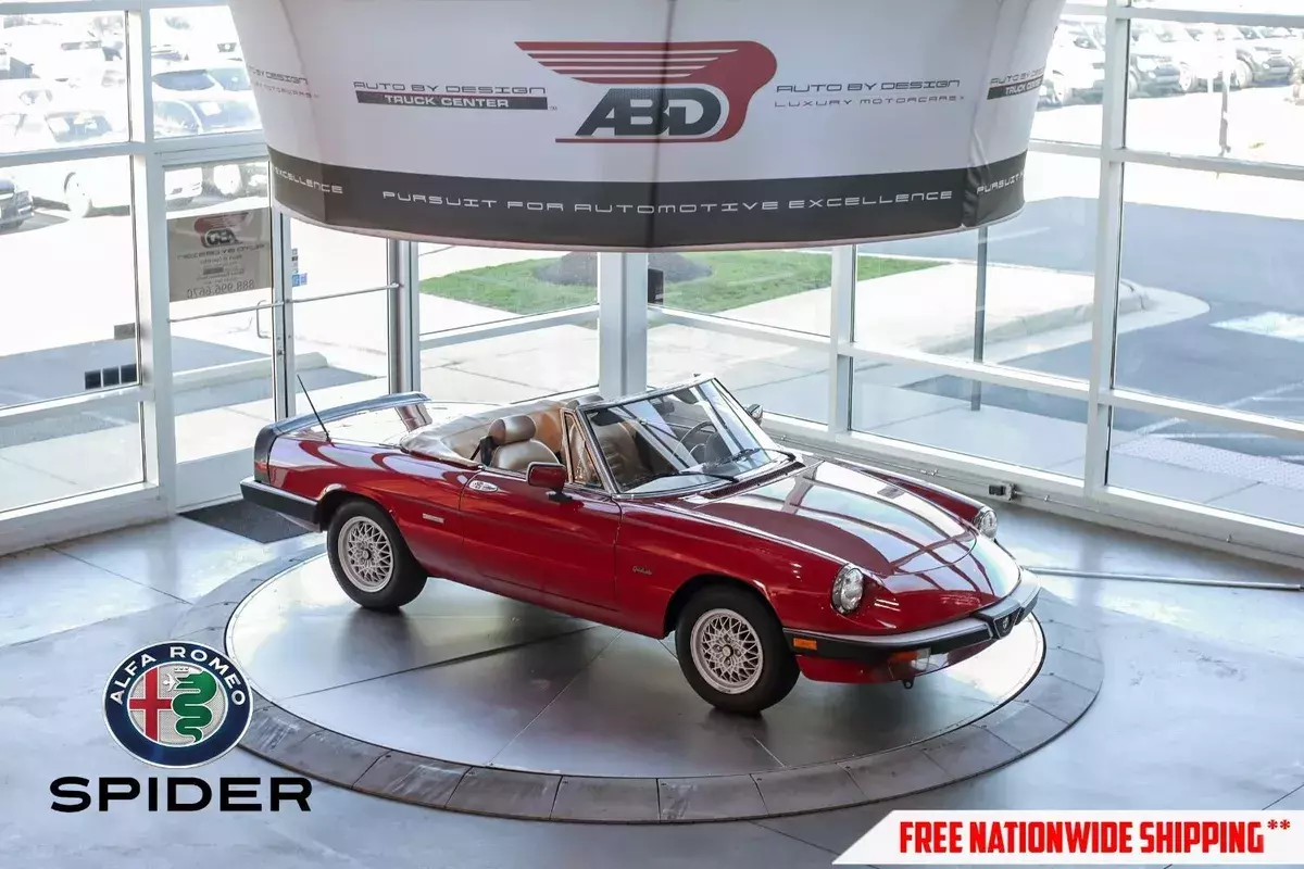 1990 Alfa Romeo Spider CLICK ON ITEM DESCRIPTION TO VIEW ALL 80+ PICS! 1990 Alfa Romeo Spider Graduate