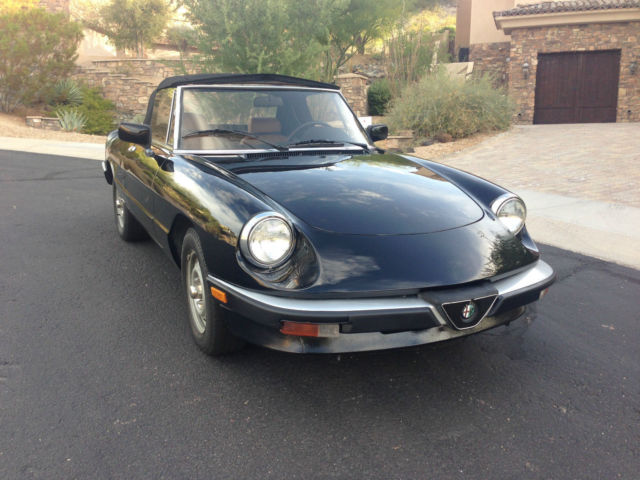 1990 Alfa Romeo Spider Graduate 2dr Convertible Manual 5-Speed RWD 1990 Alfa Romeo Spider spider graduate convertible