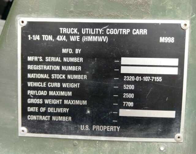 1990 Hummer H1 - photo 12