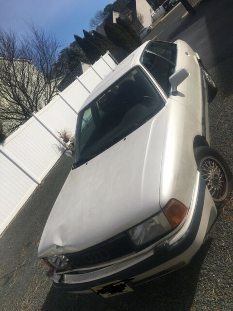 1990 audi 90 4dr white stick shift 5 speed black interior 1990 Audi 90