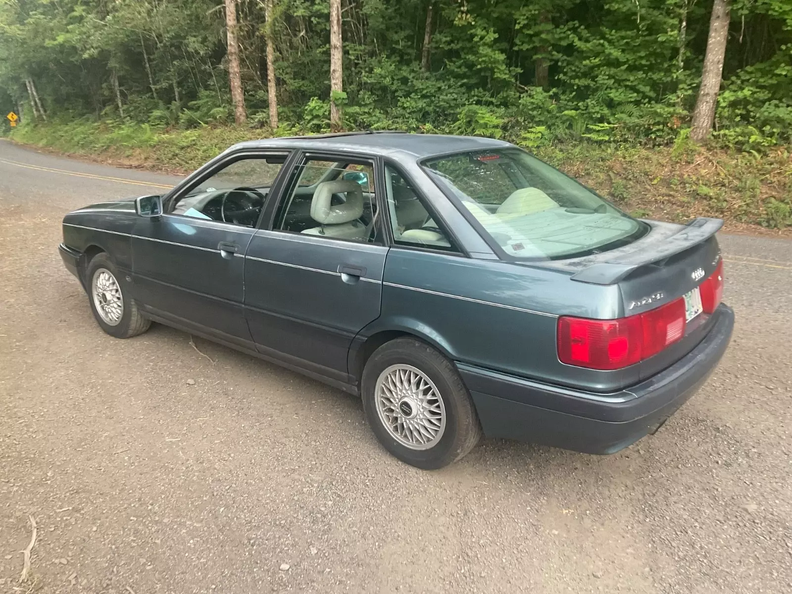 1990 audi 90 quattro 20v B3 Sedan 7A 5 Speed Rare No Rust Lago Blue/Cloth S2 NR 1990 Audi 90