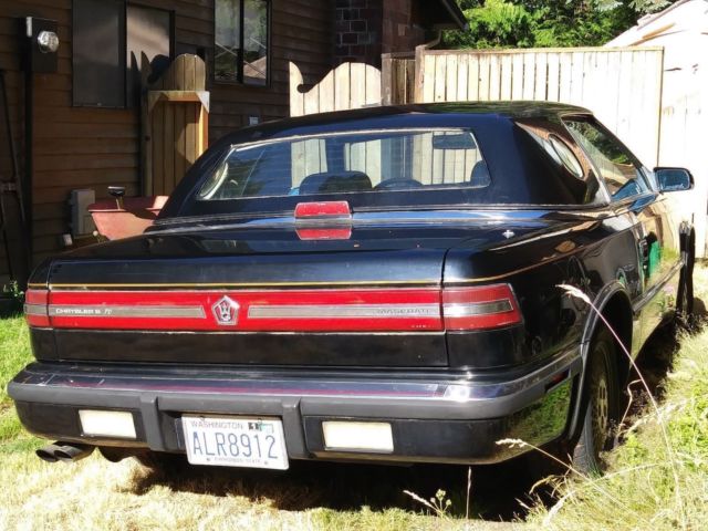 1990 Chrysler TC by Maserati Black - photo 3