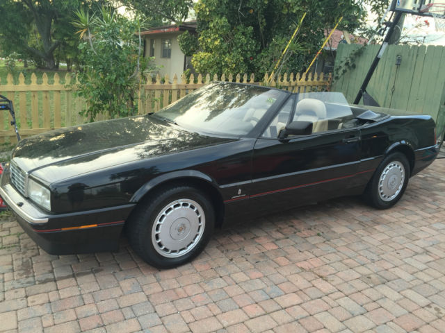 1990 Black Convertible Cadillac Allante 1990 Cadillac Allante