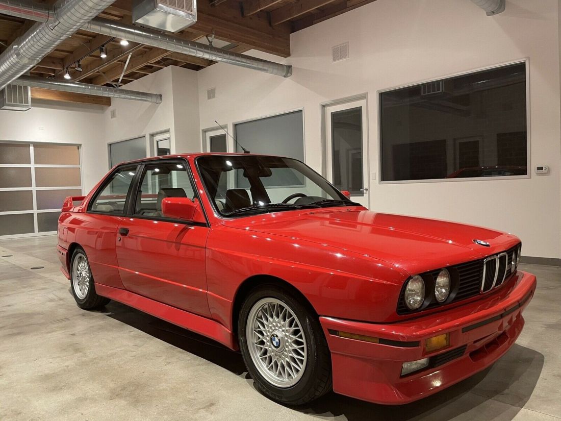 1990 BMW M3 Sedan Red RWD Manual 1990 BMW M3