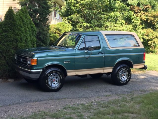 1990 Bronco XLT 5.8 liter 62k Actual Mile Limited Slip Leather Original Paint! 1990 Ford Bronco EDDIE BAUER LOW 62K MILE SURVIVOR!