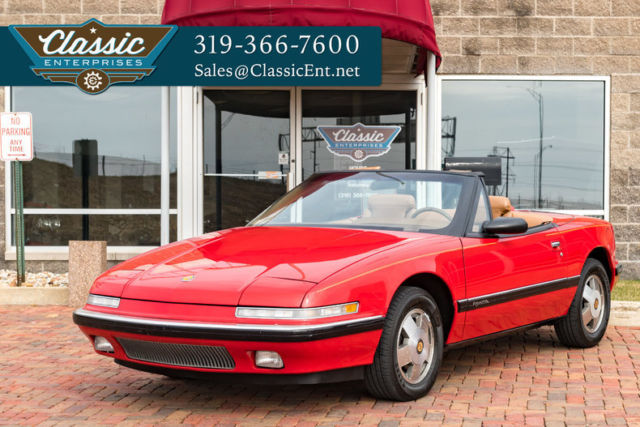 1990 Buick Reatta Convertible Only 40k Miles 1 of 668 Red Camel Tan Leather 1990 Buick Reatta Convertible