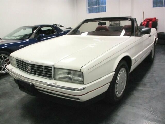 1990 Cadillac Allante Pearl White Red Leather Low Miles Beautiful Convertible 1990 Cadillac Allante