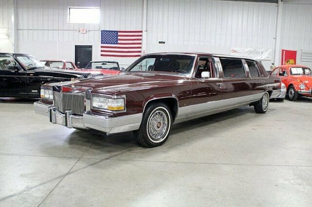 1990 Cadillac Brougham D' elegance 43855 Miles Burgundy Limousine 5.7L V8 Automa 1990 Cadillac Brougham D' elegance